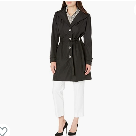 NEW RARE Calvin Klein Chelsea Trench Coat Mocha Brown Single Breasted Luxury - Picture 1 of 14